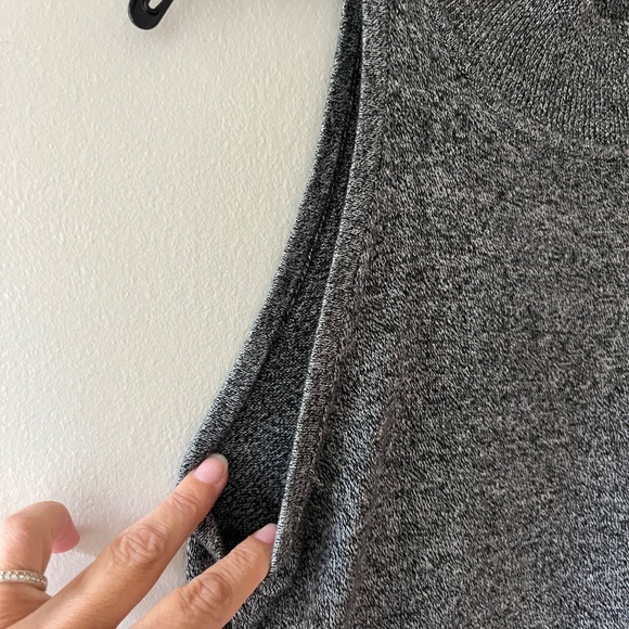 REVOLVE Sz M MINKPINK Gray Cotton Tank Rib Knit Maxi Dress Stretch Pullover - Picture 5 of 9